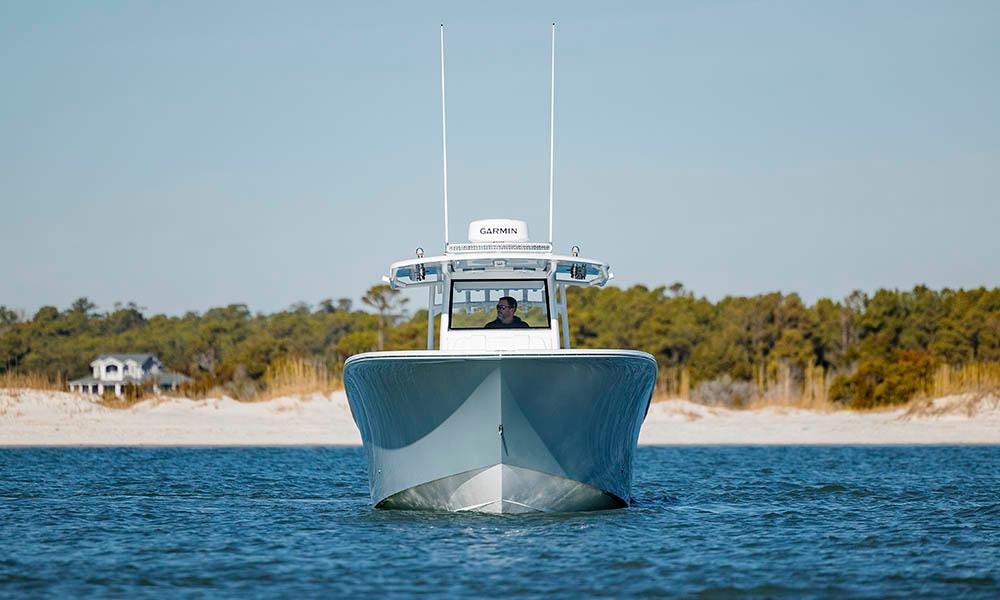 Onslow Bay 37 helm and console